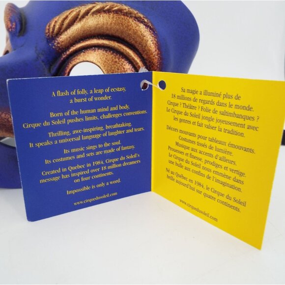 Cirque Du Soleil Myst Purple Chambellan Latex Mask NWT - Picture 9 of 11